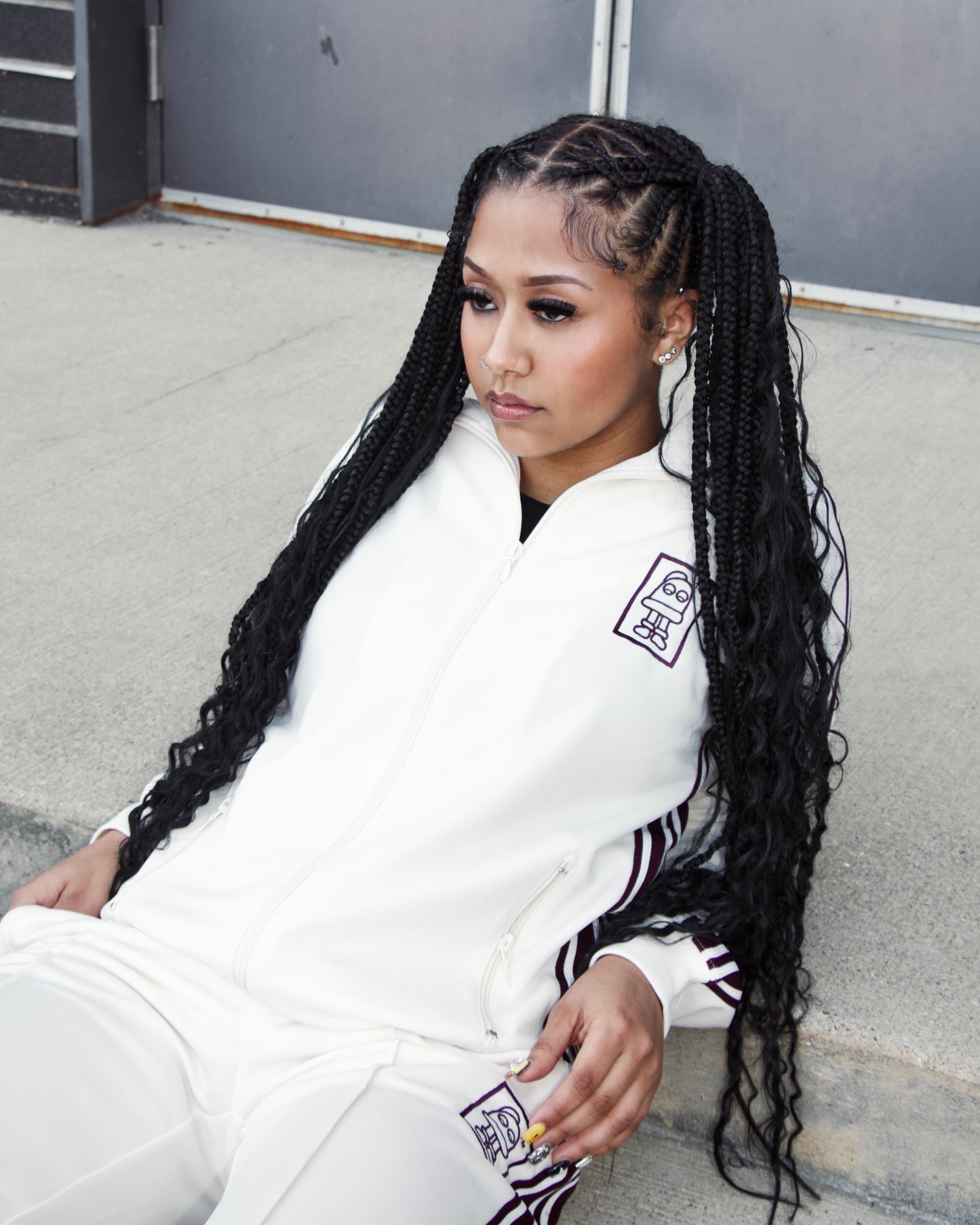 Cream Blun'TIC' Tracksuit