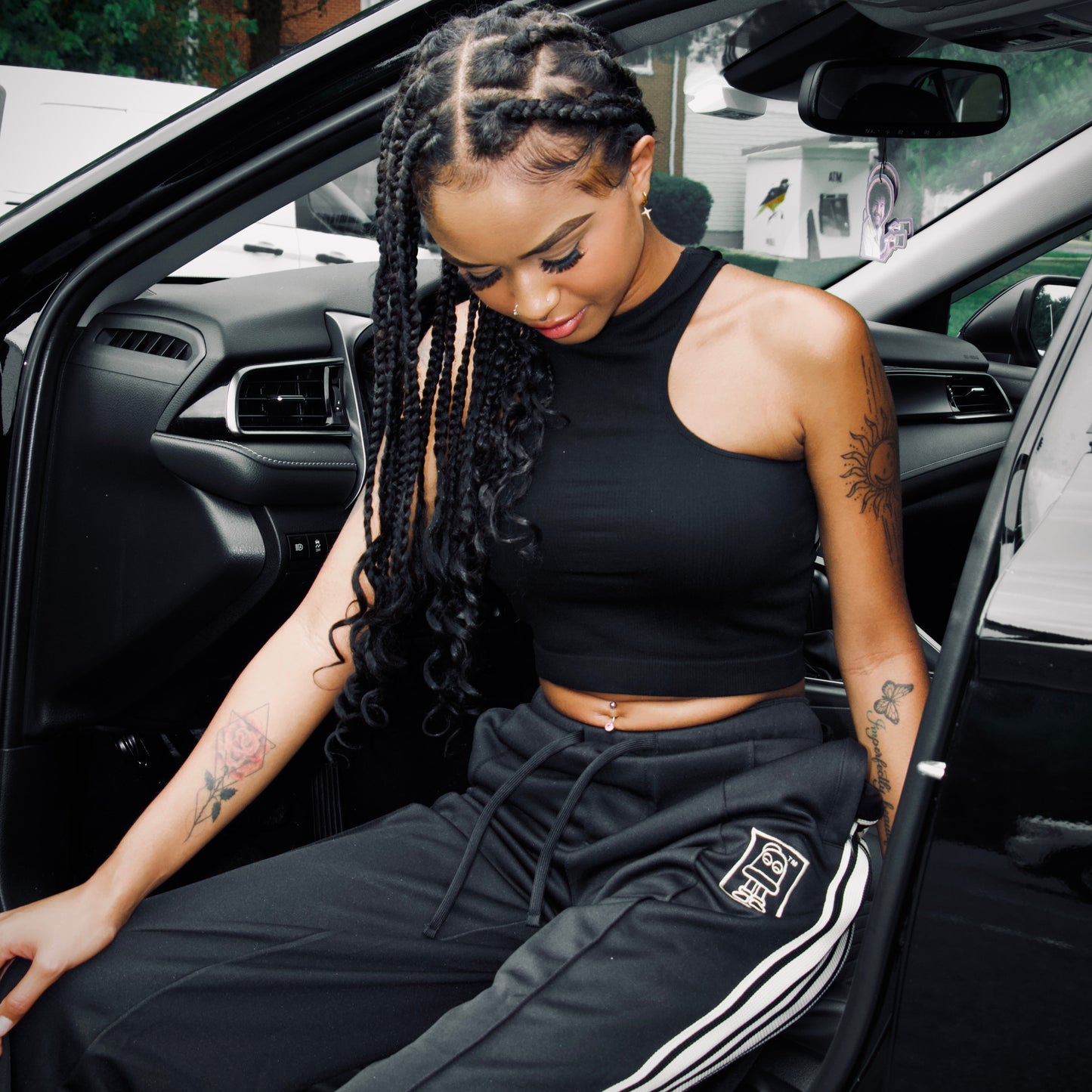 TIC Track-Star Black & Cream Tracksuit
