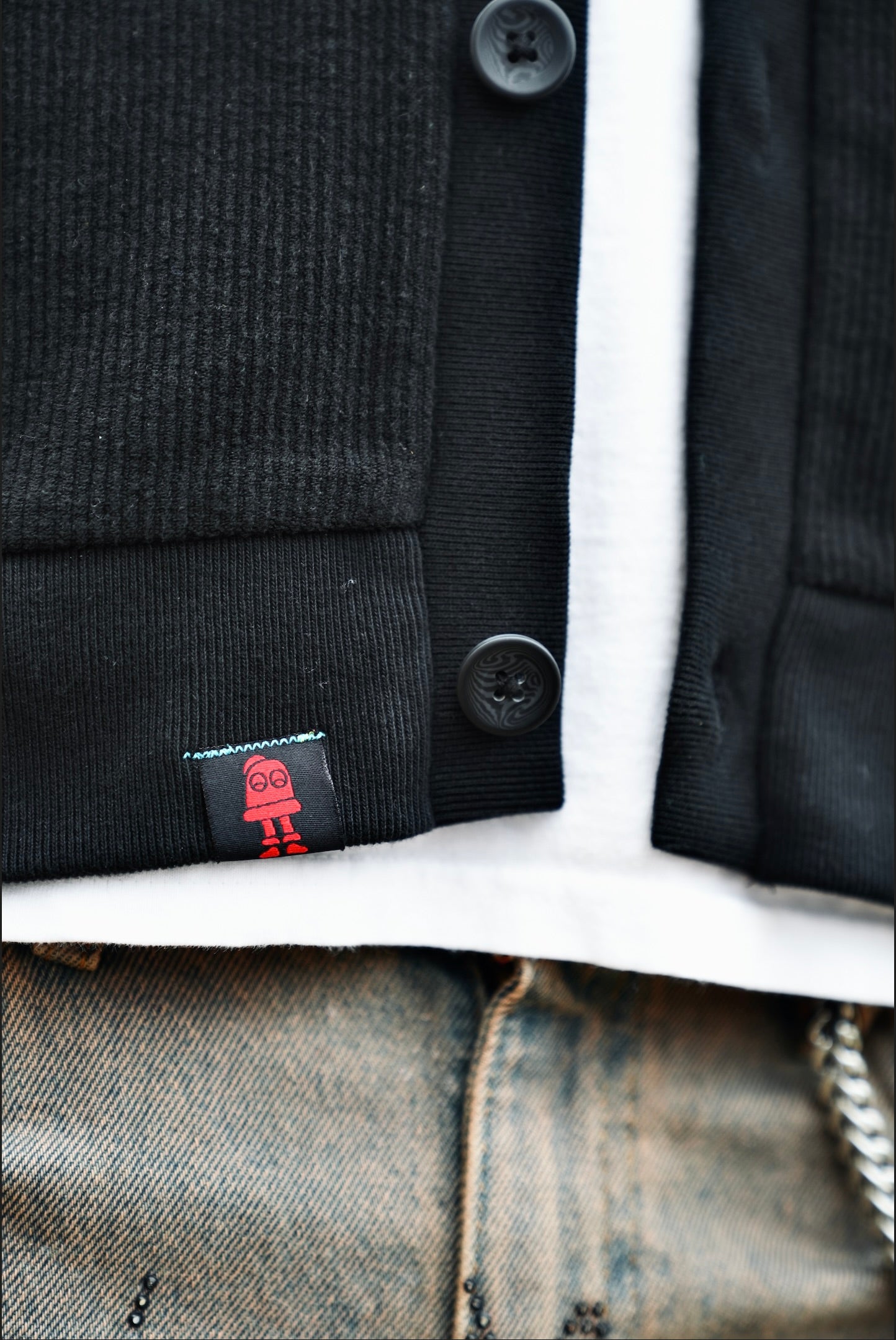 Black BlunTIC Cordy Cardigan